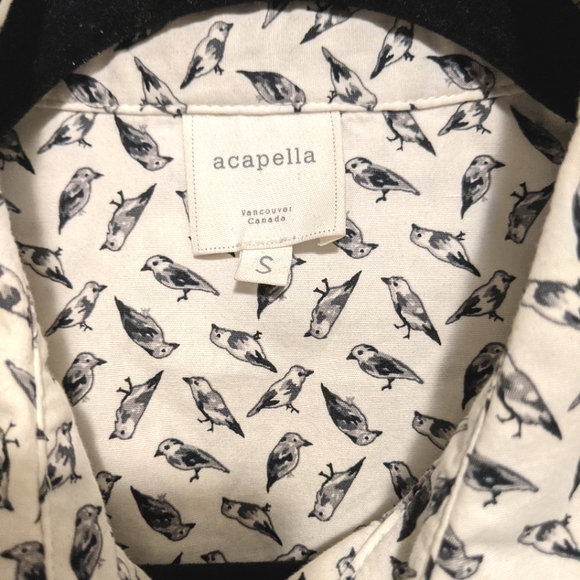 Bird print button down dress shirt - Picture 2 of 5